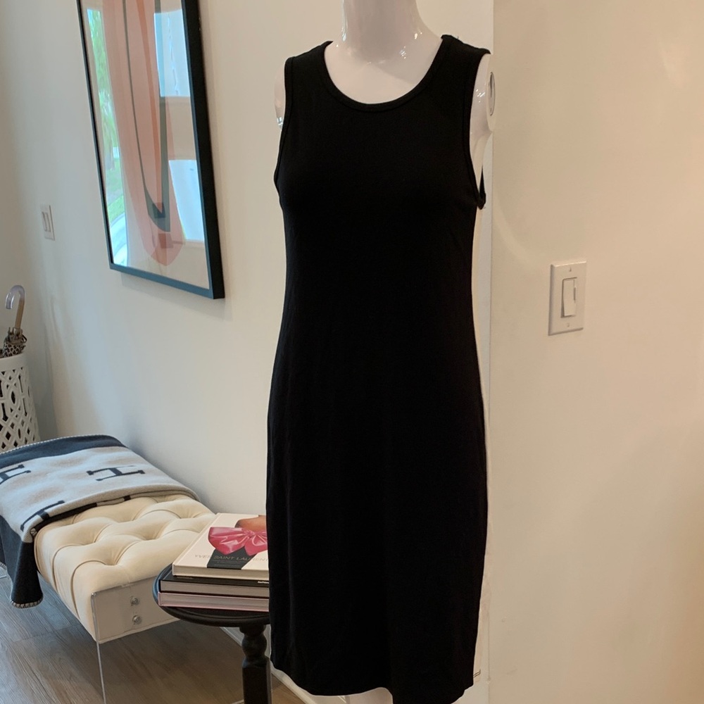 Mossimo Supply Co. Black Sleeveless Midi Tank Dress